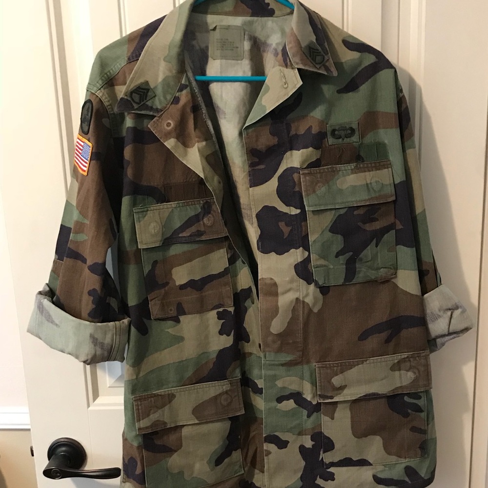Vintage U.S. woodland camo jacket